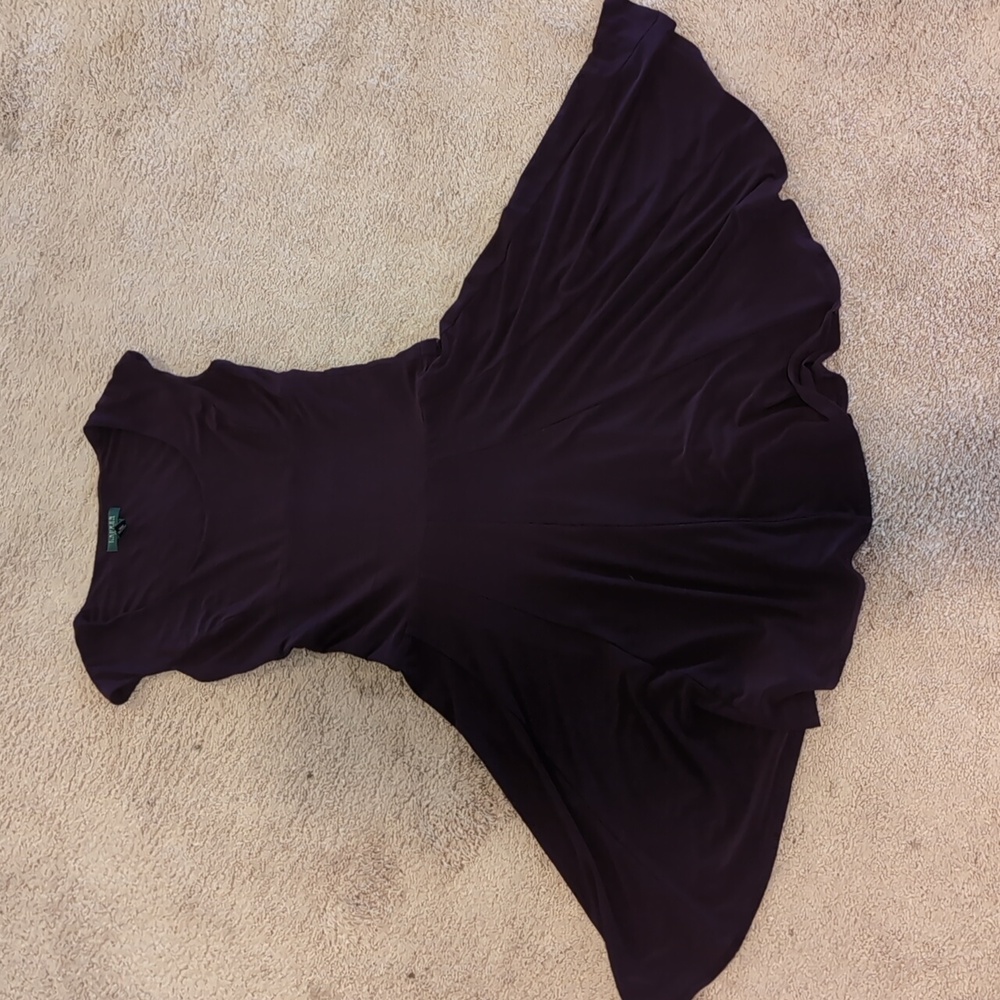 Stretchy fitted cap sleeve fit and flair dress